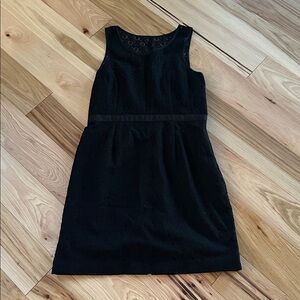 Elle | Cotton Blend Black Lace Cocktail Dress - 16